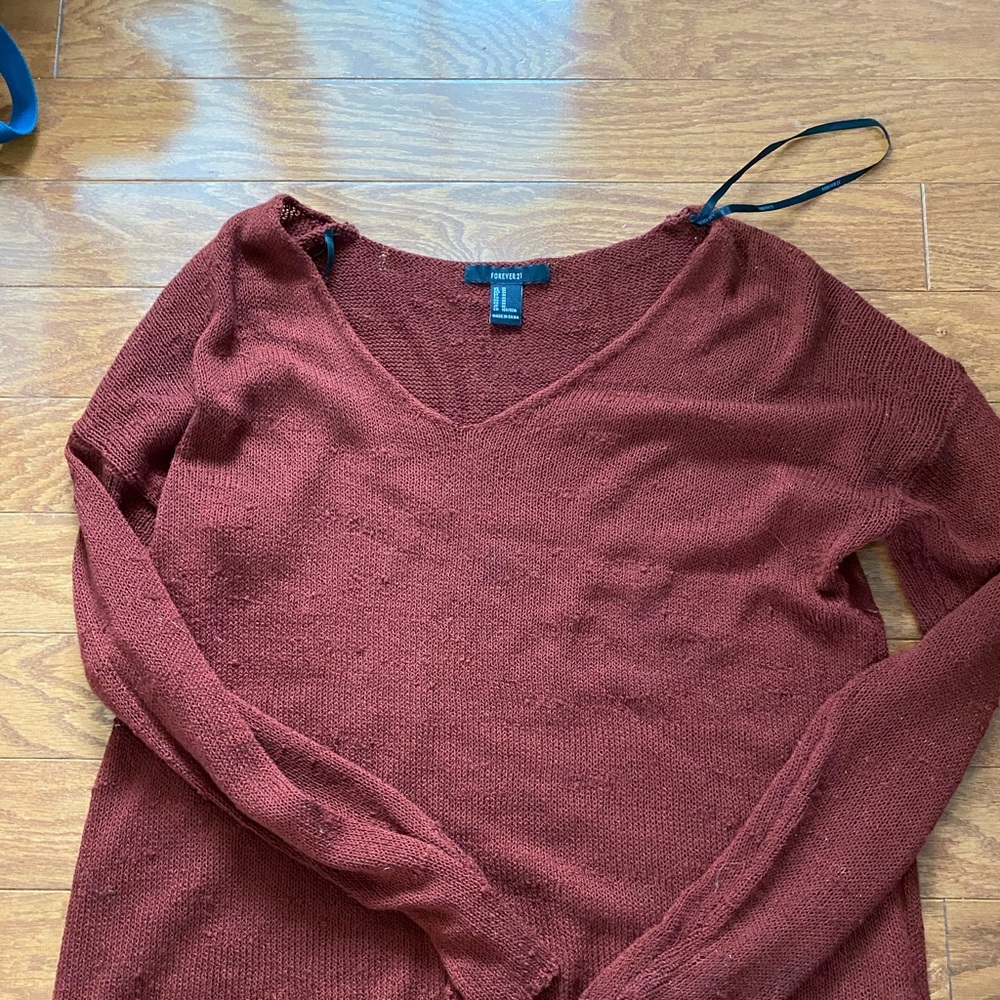 red sweater
